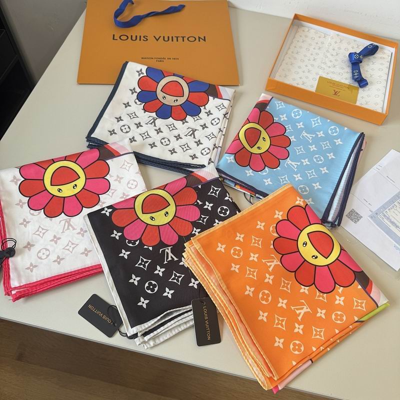 LV silk scarf hm34